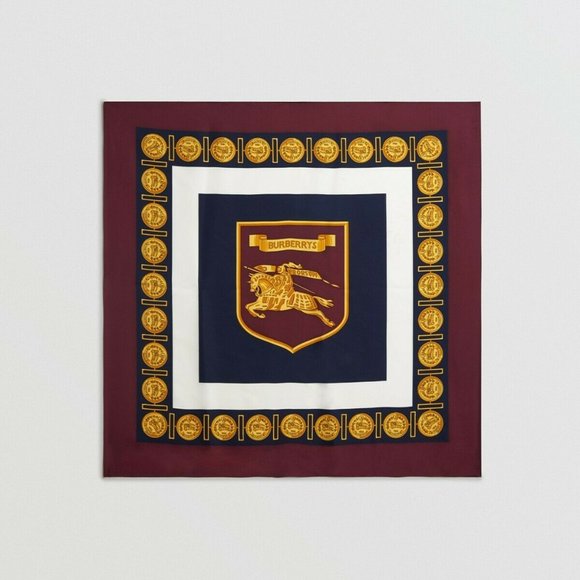 MSRP $350 NWT Archive Scarf Print Silk Square Scar - Picture 9 of 11